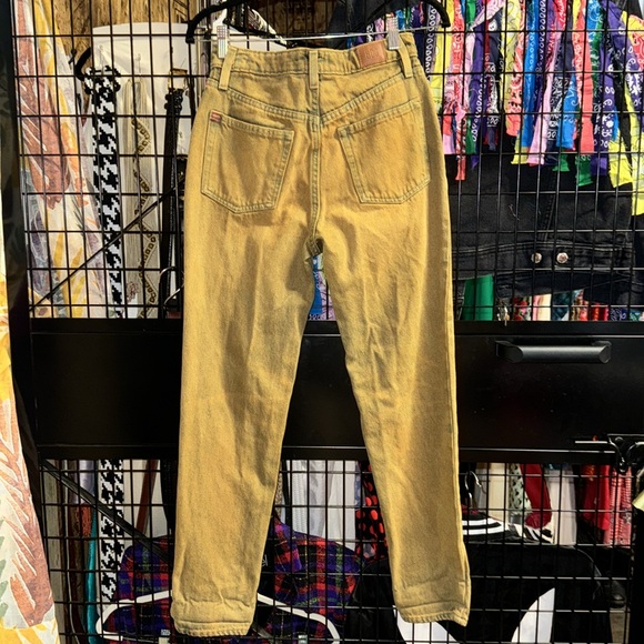 BDG Tan Rinse High Rise Straight Leg Mom Jeans - Picture 2 of 6